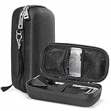 ProCase kleine Tasche für Körperhaartrimmer Meridian Rasierer Reiseetui, Schutzhülle Kulturtasche für Meridian Trimmer mit Trimmerwanne Männer-Toiletten-Reisetasche -Schwarz