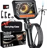 Zwei-Wege-Gelenk-Endoskop, Endoskopkamera mit Licht, IP67 wasserdichte Kanalkamera, Boreskopkamera mit Licht, 1080 HD Endoskop, 1,5 m halbstarres Kabelendoskop, Gadgets für Männer