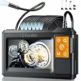 Endoskopkamera mit Licht Ferdiiz, 1080P HD Inspektionskamera mit 4,3-Zoll-IPS-Bildschirm, IP67 wasserdichte Rohrkamera, 8 Einstellbare LED-Kanalkamera - 10M