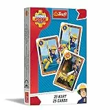Trefl TR08480, Kartenspiel - Feuerwehrmann Sam (25 Karten), Für Kinder ab 3 Jahren, Für 1-4 Spieler,