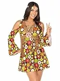 LEG AVENUE 85610 - Starflower Hippie, L, mehrfarbig