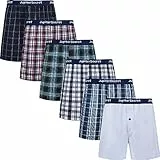 JupiterSecret Herren Boxershorts Baumwolle Unterhosen Männer 6er und 10er Pack Große Amerikanische Boxershorts, M
