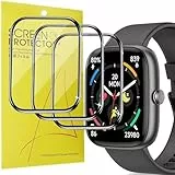 Blueshaweu Schutzfolie Kompatibel mit IDW29 1,83' Smartwatch, HD klar Flexible PET Displayschutzfolie [3 Stück] Kompatibel für lukg IDW29 Smartwatch (schwarz)