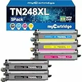MYCARTRIDGE TN248XL Kompatibel für Brother TN-248XL TN248 für Brother MFC-L3760CDW MFC-L3740CDWE DCP-L3560CDW HL-L3240CDW DCP-L3520CDWE für TN-248CMYK TN-248VAL 5-Pack