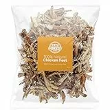 Pets Purest Hühnerfüße für Hunde 1kg - luftgetrocknete Hühnerfüße als Kausnack für Hunde - alle Altersgruppen, auch Welpen & ältere Hunde - getreide-/gluten- & laktosefrei, hypoallergene Rohkost-Snack