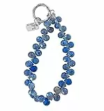 FengQingHuaGG Kristall-Armband für Handy, handgefertigt, Makramee, Anti-Verlust-Telefon-Schlüsselband, freihändiges Armband, modisches Accessoire, M, Metall Aus Metall Kristall, Kein Edelstein Nein