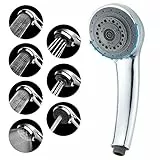 Lucksun Duschkopf,7 Moduseinstellungen Hochdruck-Duschkopf, Universelle verstellbare Handbrause,Geeignet für Bad, Hotel,Fitnessraum, Massage-Spa