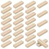 WISYOK Kartenhalter Holz, 30 Stück Tischkartenhalter, Kartenständer Holz, Postkartenhalter, Holzständer, Menükartenhalter, Fotohalter für Hochzeiten, Partys und Bankette (10 x 3 x 2cm)