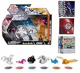Bakugan 'Evolutions' Battle Strike 6er Pack mit 1 Platinum Ball (Haos Wrath), 2 Basic Balls (Darkus Trox, Haos Nillious), 1 Geogan (Aurelus Insectra), 2 Nanogan (Aquos Blade, Darkus Clutch)