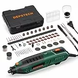DEPSTECH Multifunktionswerkzeug 200W, Rotationswerkzeug Set mit 128 Zubehörteilen, 6 Variable Drehzahl 10.000-40.000 U/min zum Schneiden, Schleifen, Gravieren, Polieren, Schärfen, Reinigen, Schnitzen