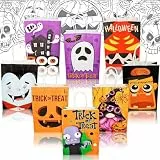 Abeillo 8 Stück Halloween Tüten, Halloween Trick or Treat Bags, Geschenktasche Groß, Papier Geschenke Tüte, Halloween Deko kinder Candy Tüten für Halloween Party