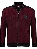 Jan Vanderstorm Herren Strickjacke Halsten rot, XL - 56/58