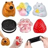 Taba Squishy Fidget Toys, 6 Stück Squishy Spielzeug für Kinder & Erwachsene, Anti Stress Spielzeug Fufu Squishy Squeeze Toy für Adhs Erwachsene Kinder Büro Schule Reisen