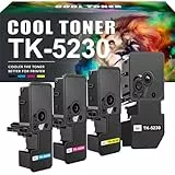 Cool Toner TK5230 Kompatibel für Kyocera TK-5230 TK 5230 für ECOSYS M5521Cdw M5521Cdn P5021Cdn P5021Cdw P5021 M5521 TK-5230K TK-5230C TK-5230Y TK-5230M (Schwarz Cyan Gelb Magenta, 4er-Pack)