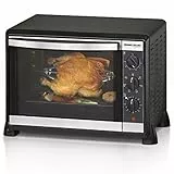 ROMMELSBACHER Back & Grill Ofen BG 1550-30 Liter Backraum, 7 Heizarten, Umluft, Drehspieß, Temperaturen von 80-230 °C, Doppelverglasung, Innenbeleuchtung, Zeitschaltuhr, 1550 W, schwarz