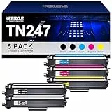 KEENKLE TN-243CMYK Kompatibel für Brother MFC L3750CDW MFC-L3750CDW HL-L3210CW DCP-L3550CDW HL-L3230CDW MFC-L3770CDW MFCL3750CDW DCP-L3517CDW TN243CMYK (5er-Pack)