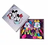 Simba 6315870124 - Disney Mickey & Minnie Mouse 100 Jahre Collector-Set, 33cm Plüsch, Limitierte Sammler-Edition, Geschenk-Box, Amazon exklusiv, Zertifikat & Seriennummer, für Erwachsene & Kinder