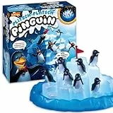 Ravensburger 21325 - Plitsch Platsch Pinguin - großer Spielspaß mit Geschicklichkeitsfaktor für Kinder und Erwachsene - Klassiker für 1 bis 5 Spieler ab 4 Jahren