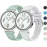 OUTPUTBT 18mm Armband für HUAWEI Watch GT 4 41mm Original Uhrenarmband für Watch GT 5 41mm/HUAKUA/Cloudpoem Silikon Ersatzarmband für Nemheng/ECOSOON/Garmin Venu 3S/Vivoactive 4s/Forerunner 265S/255S
