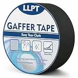 LLPT Panzertape | Schwarzes Hochleistungs-Gaffing-Klebeband | Matt nicht reflektierend leicht abreißbar rückstandsfrei | für Kabelfotografie (PGT532P1BK) | 50 mm x 32 m