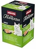 animonda vom Feinsten mit Schlemmerkern in Pute & Hühnchenbrust + Kräutern (6 x 100g), getreidefreies Katzenfutter nass ohne Zucker, mit frischen, fleischigen Zutaten
