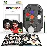Snazaroo Schminkset Halloween, Schminkpalette mit Pinsel, Schwämmchen und Anleitung ( engl.), 8 Farben