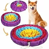 Vivifying schnüffelteppich für Hunde, Interaktives Schnüffelteppich Hund, Waschbar Intelligenzspielzeug für kleine und mittelgroße Hunde (Gelb, Blau & Rosérot)