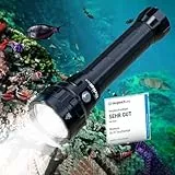 Wurkkos DL70 Tauchlampe, 13.000 Lumen Tauchen Taschenlampe, 4*XHP50.2 LEDs Unterwasser Taschenlampe, Super Hell Tauchlampe mit 2 * 5000 mAh Wiederaufladbares Akku und Ladegerät