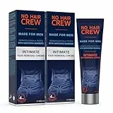 NO HAIR CREW Intim-Enthaarungscreme für Männer 2 x 100 ml – Das Original