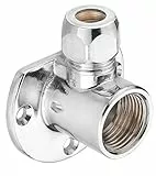 Cornat TEC582614 Wandscheibe 1/2 Zoll x 10 mm, chrom