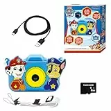 Lexibook, Paw Patrol, 4-in-1 Kamera für Kinder mit Schutz, Foto-, Video-, MP3- und Spielfunktionen, 15 Rahmen zur Personalisierung deiner Fotos, 8 GB Speicherkarte enthalten, DJ078PA