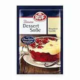 RUF Dessertsoße Bourbon-Vanille ohne Kochen, Vanillesoßen-Pulver für Dessert & Nachtisch, nur kalte Milch hinzugeben, glutenfrei, 1er Pack, 1x40g