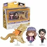 Harry Potter Micro Magical Moments Sammelfiguren Multipack 'Trimagisches Turnier mit Drache' mit Harry, Hermine und Drache, Spielzeug für Kinder ab 6 Jahren, Fanartikel, Klar