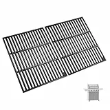 GIRXZYBX 45 x 35 cm Gusseisen Grillrost für Rösle Videro G4-S, Allflame Prime 4, Grillrost Ersatz für Enders Kansas Pro 4, Uniq 4 IK Cruster, Napoleon Rogue 525 & Prestige 500, 2 Stück Grillroste