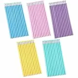 150 Stück Bleistift HB, Naturholz Bleistifte mit Radiergummi, Holzbleistifte 5 Farben HB Holz Bleistift Set 18.8x0.7cm Natur Stifte Graphitstifte für Schüler Schule Zuhause Büro Schulmaterial