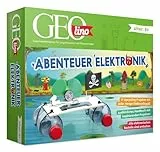 FRANZIS 67073 - GEOlino Experimentierkasten Abenteuer Elektronik, Set mit Solarmodul, LEDs, Solarmotor, Propeller, Handbuch und weiterem Zubehör, ab 8 Jahren, keine Vorkenntnisse nötig