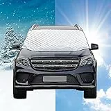 Frontscheibenabdeckung Auto Windschutzscheiben Abdeckung,Faltbar Sonnenschutz frontscheibe,Autoscheibenabdeckung Frostschutz Winter Schnee Abdeckung,gegen Sonne Staub Frost EIS für meisten Fahrzeuge