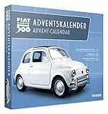 FRANZIS 67168 - Fiat 500 Adventskalender, Metall Modellbausatz im Maßstab 1:38, inkl. Soundmodul und 52-seitigem Begleitbuch