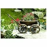 HTI living Holzhandwagen Natur Sommerset Dekohandwagen Pflanzwagen