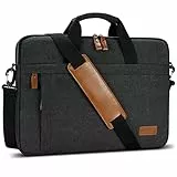 ESTARER Laptoptasche 17.3 Zoll Groß Canvas Aktentasche Herren für Arbeit,College,Reisen,Büro
