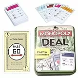 Brettspiele Monopolly-Deal Kartenspiel Schnelles Spiel Monopoly-Deal Kartenspiel für Kinder und Familien mit 110 Karten Familien Spielablauf, ab 8Jahren(B)