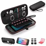 ByDiffer Tasche für Nintendo Switch 2 Zubehör Bundle Kit 14-in-1 mit 2 Schutzfolie, 1 PC Konsolen Schutzhülle, 6 Joystick Kappen, 1 Spielkartengehäus, 1 Schützende Tragetasche, Schwarz