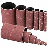 Shineboc 12 Stück 114mm Schleifhülsen für Exzenterschleife, Körnung 60, 2 x Ø 13-19-25-38-51-76 mm