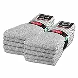 sockenkauf24 10 | 20 | 30 Paar Sportsocken Tennissocken Arbeitssocken Herren & Damen Socken Baumwolle (43-46, 10 Paar | Hellgrau)
