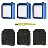 QX7 Filter Zubehör Set für AEG QX6 QX7 QX8-2 Staubsauger Ersatzteile Ersatzfilter für AEG ASKW1 Filter mit 3 Vormotorfilter 3 Hygienefilter Waschbar 1 Reinigungsbürste