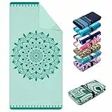 ZENACROSS Strandtuch XXL 90x180 cm - Mikrofaser Handtuch Groß - Schnelltrocknendes Handtuch Mikrofaser, Sandfrei - Leichtes und Kompaktes - Aqua