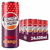 SCHWIPSCHWAP, Das Original – Koffeinhaltiges Cola-Erfrischungsgetränk mit Orange, EINWEG Dose (24 x 0.33 l)