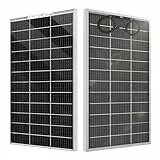 ECO-WORTHY Bifaziales Solarpanel120W 18V, Monokristallin Solarmodul für 12V Batterien, Photovoltaik, Solarpanel 12v ideal für Wohnmobil, Balkonanlage, Gartenhäuse, Boot