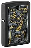 Zippo Sturmfeuerzeug - Mythological, Black Matte, Color Image - Nachfüllbar - Wiederverwendbar - Windfestes Design - Geschenkbox - Made in USA