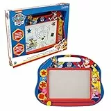 Lexibook Magische magnetische Paw Patrol Helfer auf Vier Pfoten Zeichentafel, Magnettafel für Kinder, künstlerisches kreatives Spielzeug für Mädchen und Jungen, Stift und Magnete, Blau/Rot, CRPA550